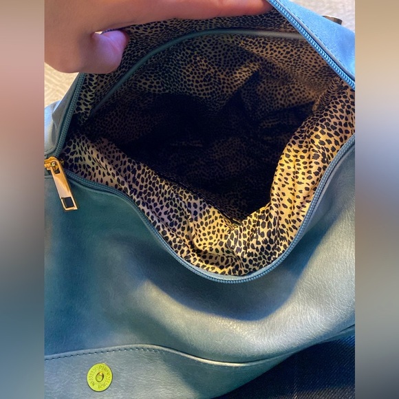 Blue Woven Leather Backpack - Picture 9 of 10